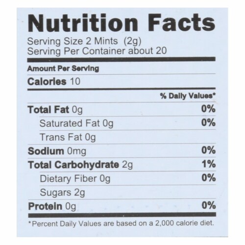VerMints Breath Mints - All Natural - WinterMint - 1.41 oz - Case of 6 Perspective: top