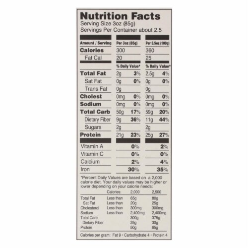 Tolerant Organic Pasta - Red Lentil Rotini - Case of 6 - 8 oz. Perspective: top