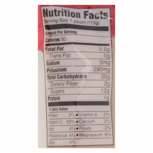Happy Baby Happy Baby Clearly Crafted - Bananas Raspberries and Oats - Case of 16 - 4 oz. Perspective: top