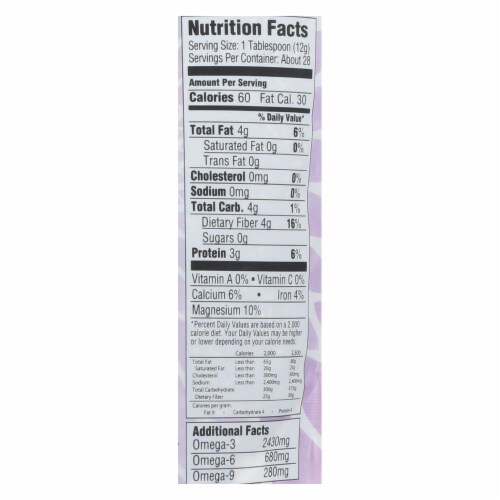 Mamma Chia Chia Seed - Organic - Black - Case of 4 - 12 oz. Perspective: top