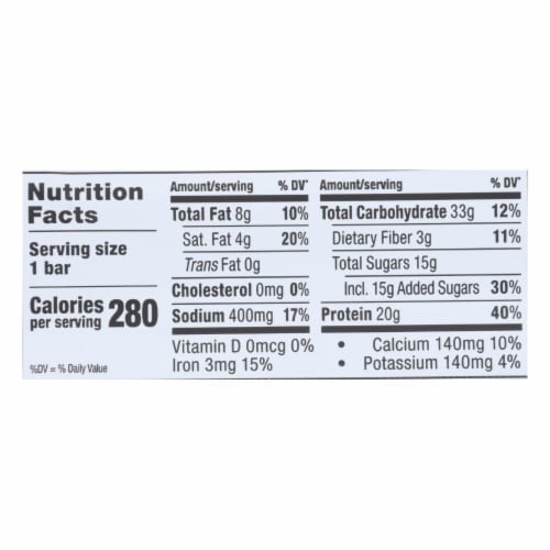 Probar Cookie Dough Core Bar - Case of 12 - 2.46 oz Perspective: top