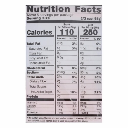 Kind Healthy Grains Oats and Honey Clusters with Toasted Coconut - 11 oz - Case of 6 Perspective: top