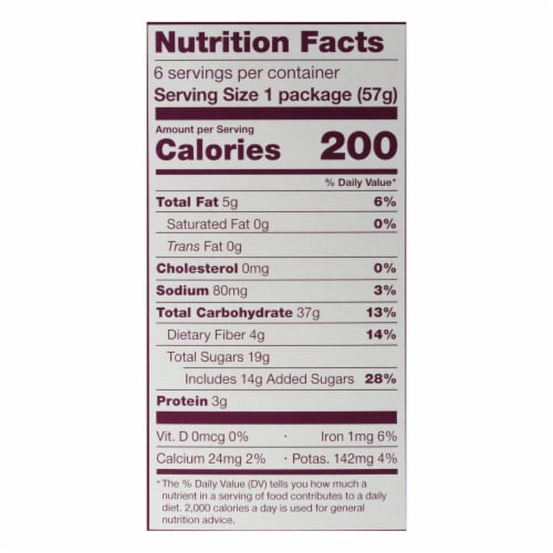 Nature's Bakery Stone Ground Whole Wheat Fig Bar - Original - Case of 6 - 2 oz. Perspective: top