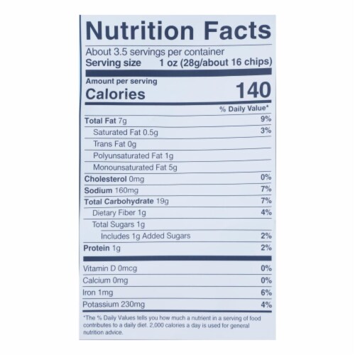 Simply 7 Sea Salt Quinoa Chips Perspective: top