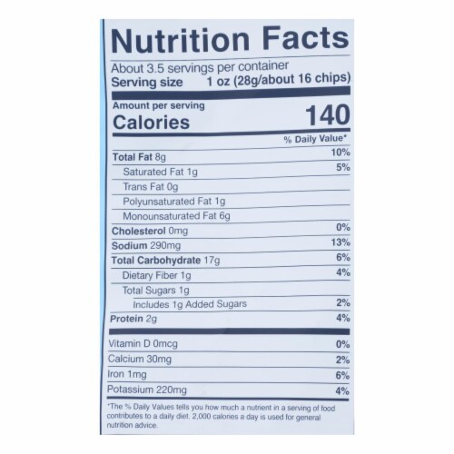Simply 7 Sour Cream and Onion Quinoa Chips Perspective: top