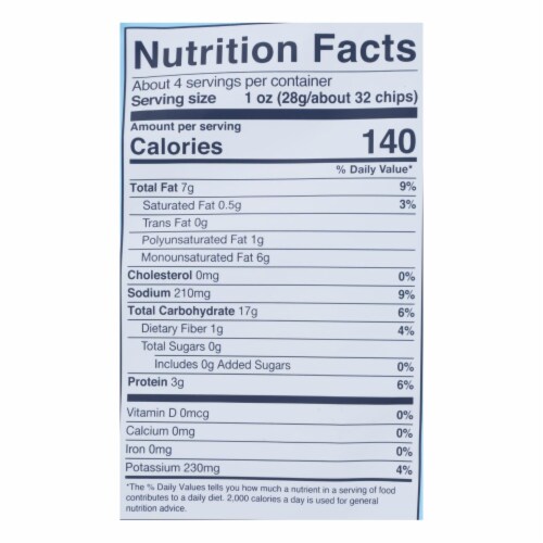 Simply 7 Sea Salt Lentil Chips Perspective: top
