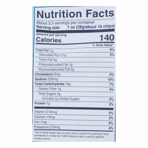 Simply 7 Barbeque Quinoa Chips Perspective: top