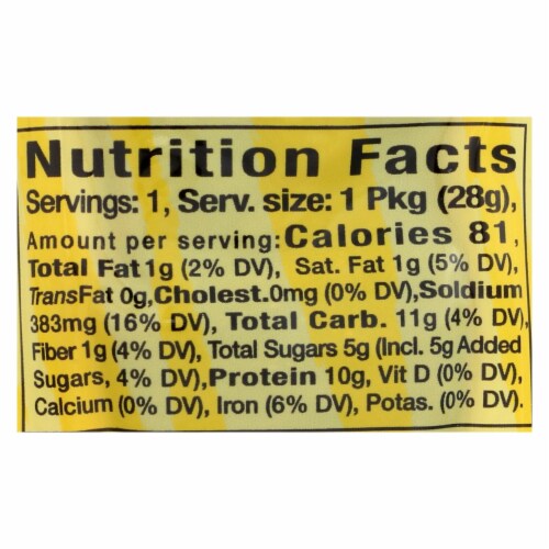 Primal Strips Vegan Jerky - Meatless - Soy - Texas BBQ - 1 oz - Case of 24 Perspective: top