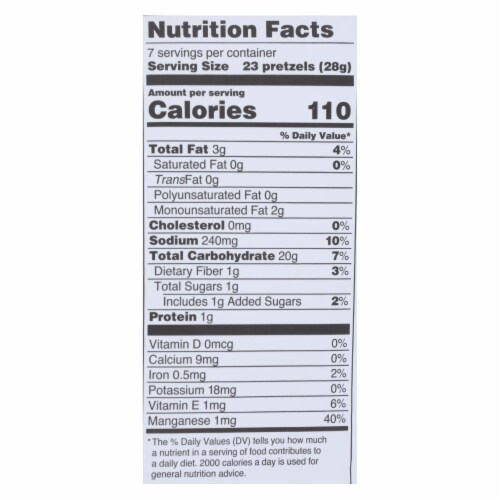 Quinn - Pretzels Classic Sea Salt - Case of 8-5.6 oz. Perspective: top