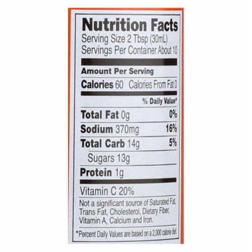 San - J Cooking Sauce - Orange - Case of 6 - 10 Fl oz. Perspective: top