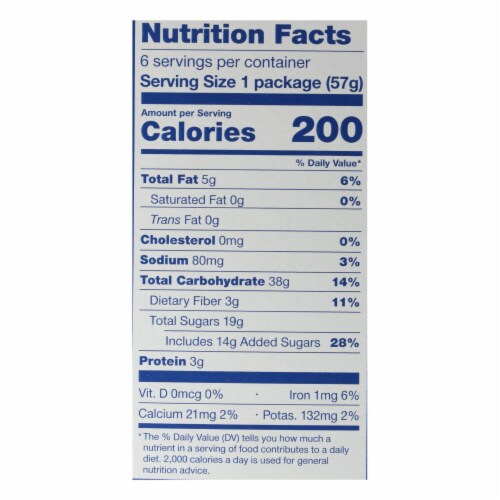 Nature's Bakery Stone Ground Whole Wheat Fig Bar - Blueberry - Case of 6 - 2 oz. Perspective: top