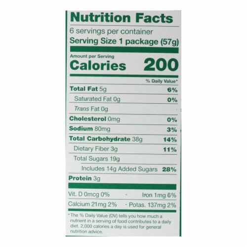 Nature's Bakery Stone Ground Whole Wheat Fig Bar - Apple Cinnamon - Case of 6 - 2 oz. Perspective: top