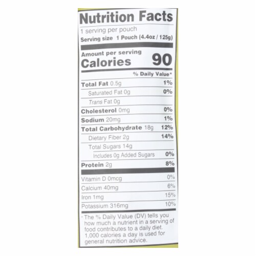 Veggie Snacks - Kale Broccoli and Mango with Banana - Case of 10 - 4.4 oz. Perspective: top