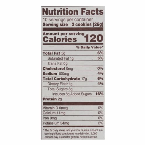 Back To Nature Creme Cookies - Peanut Butter - Case of 6 - 9.6 oz. Perspective: top