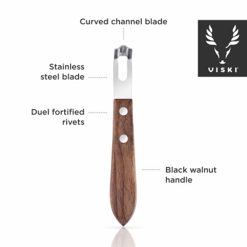Walnut Channel Knife by ViskiÂ® Perspective: top