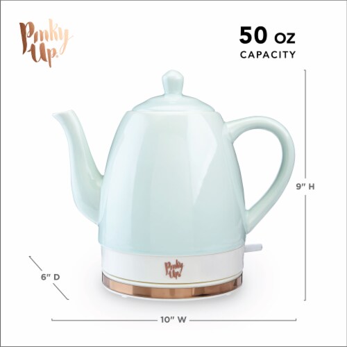 Noelle™ Ceramic Electric Tea Kettle by Pinky Up® Perspective: top