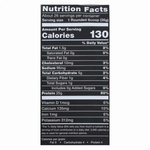 Ascent - Native Fuel - Whey Chocolate Peanut Butter - 1 Each - 2 LB Perspective: top