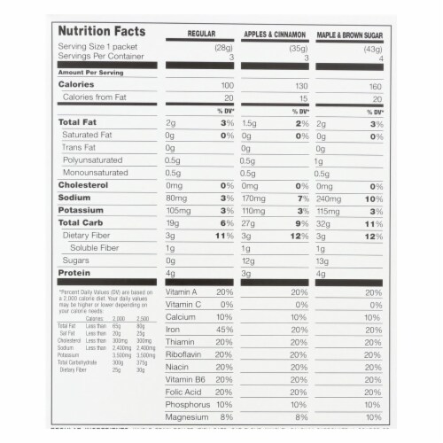 McCann's Irish Oatmeal Instant Irish Oatmeal Variety Pack - Case of 12 - 12.73 oz. Perspective: top