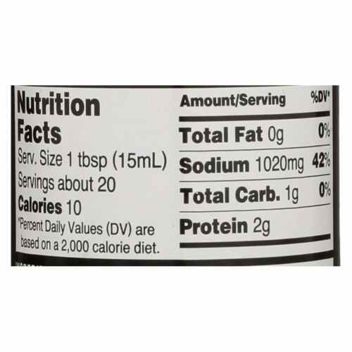 Kikkoman Soy Sauce - Tamari - Case of 6 - 10 Fl oz. Perspective: top