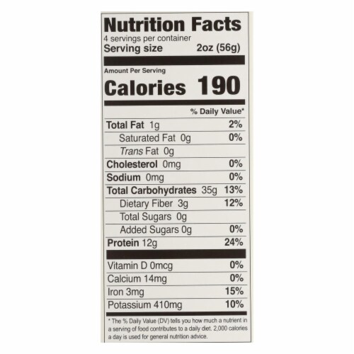 Explore Cuisine Organic Red Lentil Penne - Penne - Case of 6 - 8 oz. Perspective: top