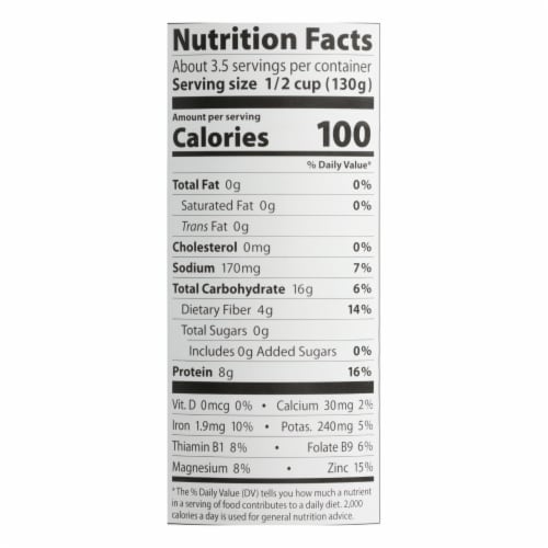 Eden Foods Organic Lentils with Onion and Bay Leaf - Case of 12 - 15 oz. Perspective: top
