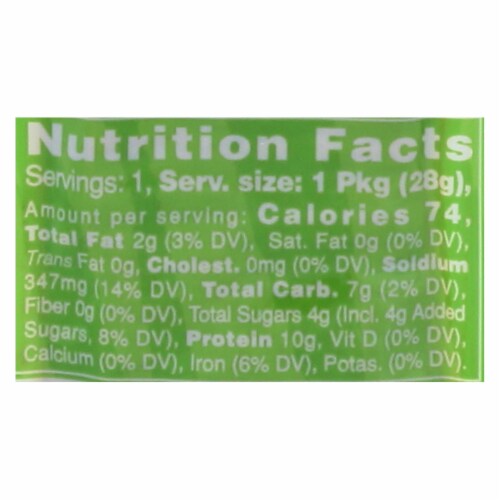 Primal Strips Vegan Jerky - Meatless - Seitan - Mesquite Lime - 1 oz - Case of 24 Perspective: top
