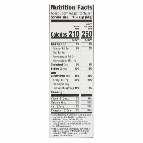 Cascadian Farm Organic Cereal - Raisin Bran - Case of 10 - 12 oz. Perspective: top