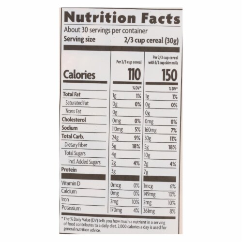 Nature's Path Organic Multigrain Oat-bran Cereal - Case of 6 - 32 oz. Perspective: top