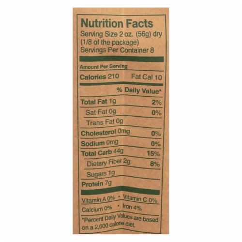 Montebello Organic Pasta - Spaghetti - Case of 12 - 1 lb. Perspective: top