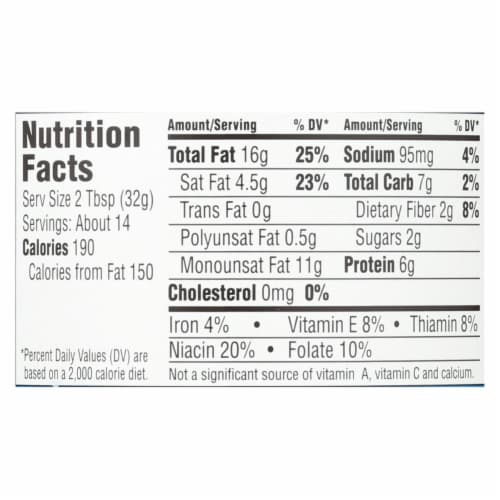 Earth Balance Crunchy Coconut and Peanut Spread - Case of 12 - 16 oz. Perspective: top