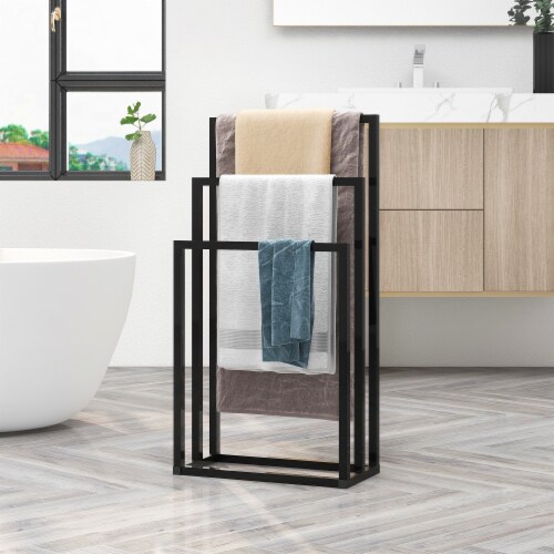 Black clearance towel cabinet