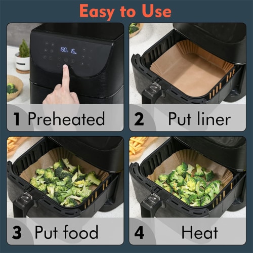 Kitcheniva Disposable Paper Air Fryer Liners 50 Pcs, Pack of 50 - Ralphs