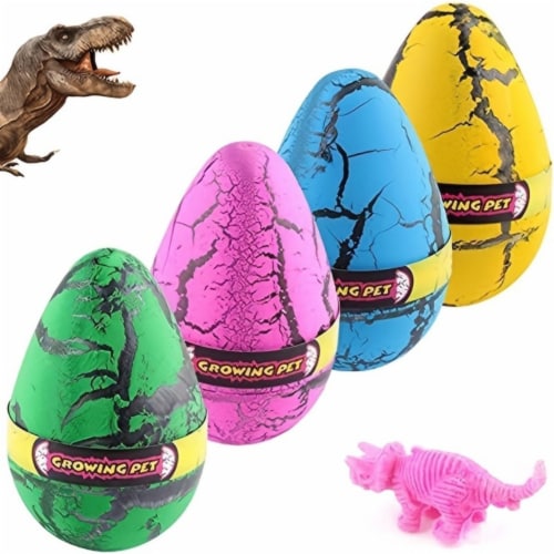 Toy dinosaur egg hatch in sales water