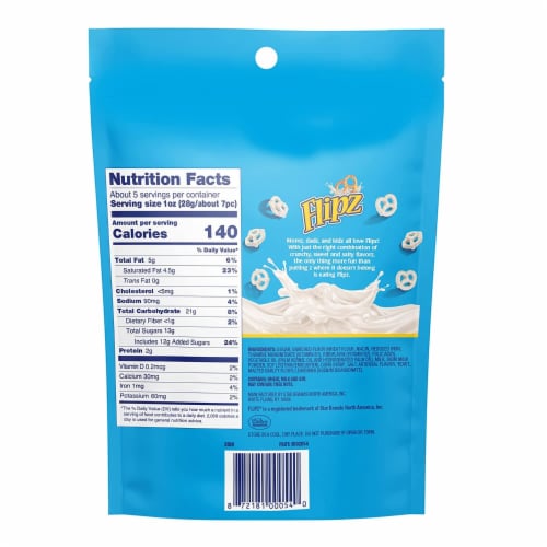 Flipz White Fudge Covered Pretzel Perspective: top