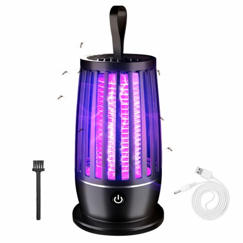 Rechargeable Bug Zapper Mosquito Killer Lamp Max 1615 Square Feet Range Night Light Strap 1 Set Harris Teeter