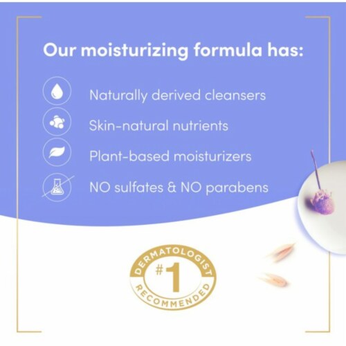 Anti-Stress Moisturizing Liquid Body Wash Blue Chamomile and Oat Milk; 22 oz Perspective: top