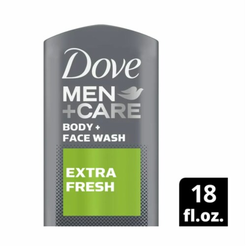 Men+Care Body Wash and Face Wash Perspective: top