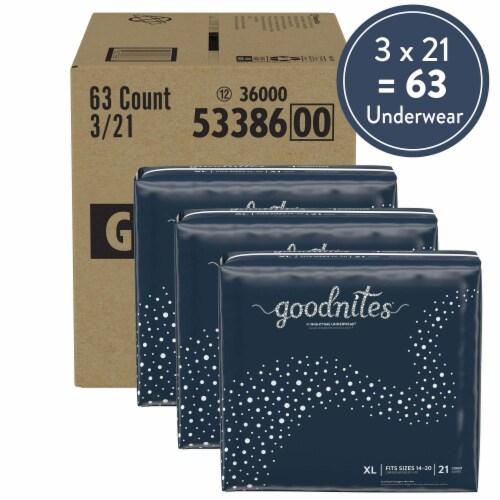 Girls' Nighttime Bedwetting Underwear, 63 Diapers - Foods Co.