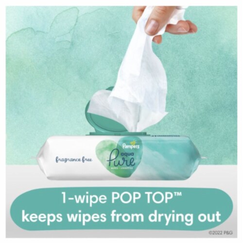 Aqua Pure Sensitive Baby Wipes Perspective: top