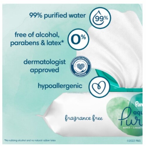 Aqua Pure Sensitive Baby Wipes Perspective: top
