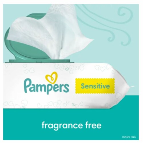 Baby Wipes Sensitive Perfume Free Perspective: top