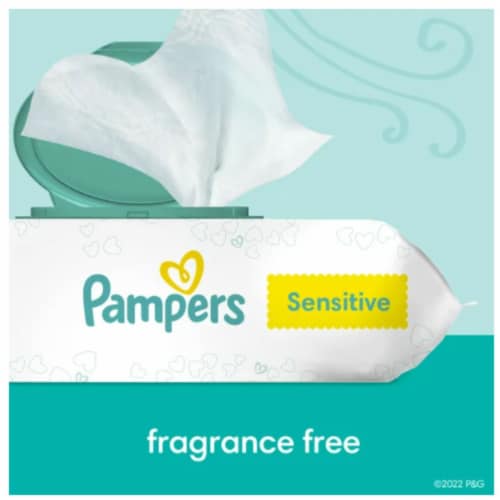 Baby Wipes Sensitive Perfume Free Perspective: top