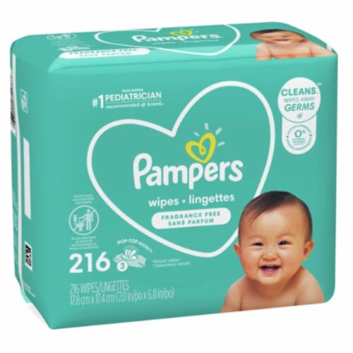 Baby Wipes; Fragrance Free Perspective: top