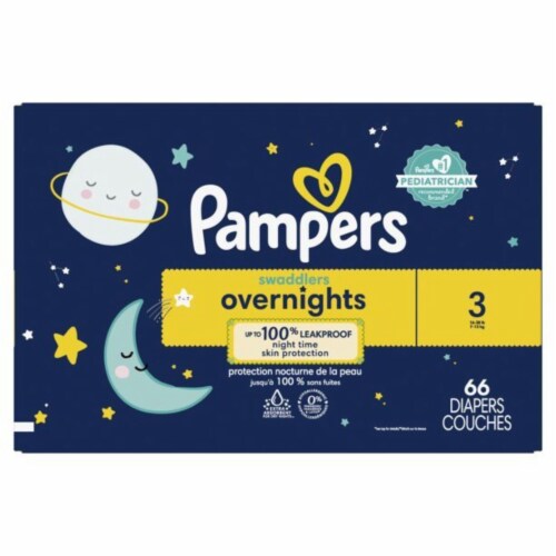 Swaddlers Overnight Diapers, 66 Diapers - Foods Co.