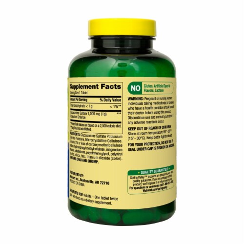 Glucosamine Sulfate Potassium Chloride Tablets; 1000 mg; 200 Count, 200