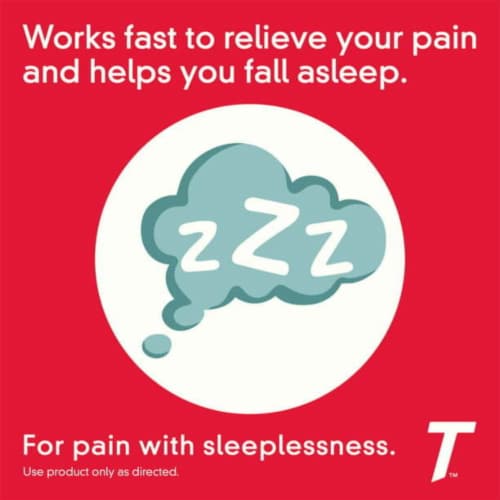 PM Extra Strength Pain Reliever & Sleep Aid Caplets Perspective: top