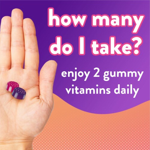 Women's Multivitamin Gummies; Daily Vitamins for Women; Berry Flavored; 150 Count Perspective: top