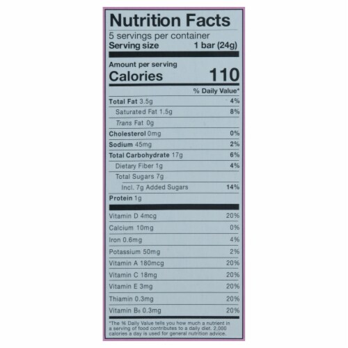 Made Good - Granola Bar Chocolate Drizzled Birthday Cake - Case of 6 - 5 / .85 OZ Perspective: top