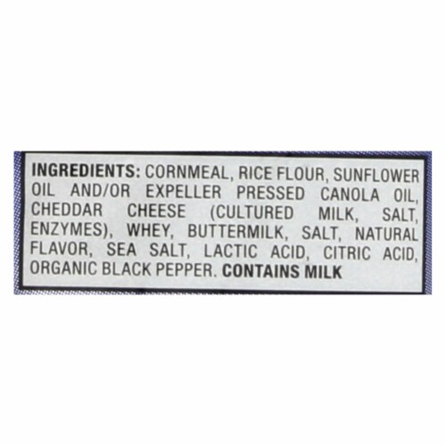 Pirate's Booty Aged White Cheddar Baked Rice And Corn Puffs - Case of 24 - 1 OZ Perspective: top