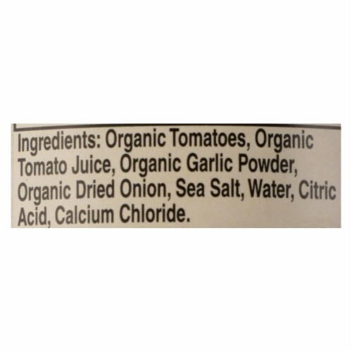 Muir Glen Diced Tomatoes with Garlic and Onion - Tomato - Case of 12 - 14.5 oz. Perspective: top
